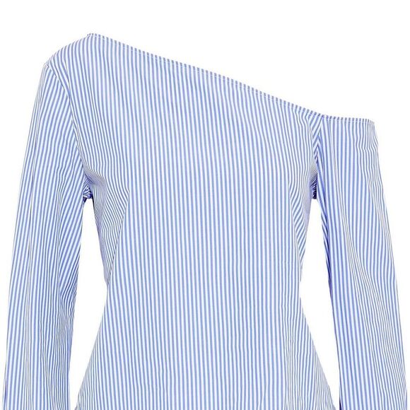 4/$100 Theory Ulrika Dalton Stripe One Shoulder Top - Picture 8 of 8
